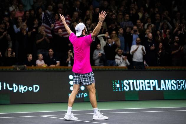 211113 Tommy Paul of USA celebrates after the men s final singles match during Stockholm Open on November 13, 2021 in Stockholm,  Copyright: ANDREASxLxERIKSSON BB211113AE006