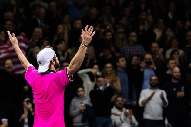 211113 Tommy Paul of USA celebrates after the men s final singles match during Stockholm Open on November 13, 2021 in Stockholm,  Copyright: ANDREASxLxERIKSSON BB211113AE007