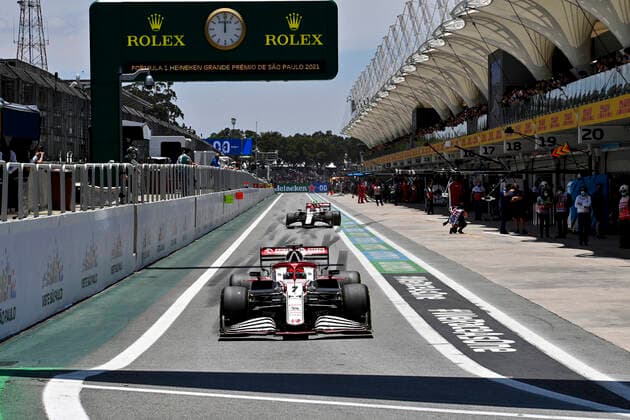 7 Kimi Raikkonen FIN, Alfa Romeo Racing ORLEN , F1 Grand Prix of Brazil at Autodromo Jose Carlos Pace on November 13, 2021 in Sao Paulo, Brazil Photo by HOCH ZWEI Sao Paulo Brazil