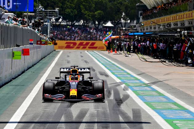 33 Max Verstappen NED, Red Bull Racing , F1 Grand Prix of Brazil at Autodromo Jose Carlos Pace on November 13, 2021 in Sao Paulo, Brazil Photo by HOCH ZWEI Sao Paulo Brazil