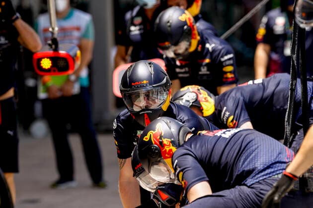 Red Bull Racing team, F1 Grand Prix of Brazil at Autodromo Jose Carlos Pace on November 13, 2021 in Sao Paulo, Brazil Photo by HOCH ZWEI Sao Paulo Brazil
