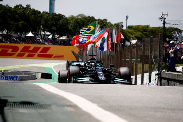 44 Lewis Hamilton GBR, Mercedes AMG Petronas F1 Team , F1 Grand Prix of Brazil at Autodromo Jose Carlos Pace on November 13, 2021 in Sao Paulo, Brazil Photo by HOCH ZWEI Sao Paulo Brazil