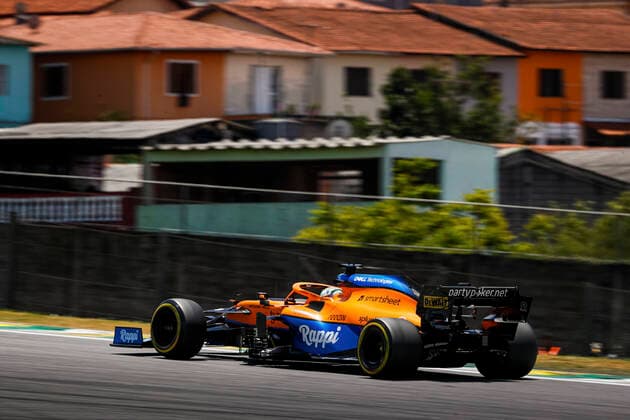 3 Daniel Ricciardo AUS, McLaren F1 Team , F1 Grand Prix of Brazil at Autodromo Jose Carlos Pace on November 13, 2021 in Sao Paulo, Brazil Photo by HOCH ZWEI Sao Paulo Brazil