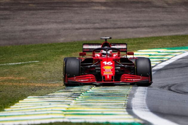 16 Charles Leclerc MON, Scuderia Ferrari Mission Winnow , F1 Grand Prix of Brazil at Autodromo Jose Carlos Pace on November 13, 2021 in Sao Paulo, Brazil Photo by HOCH ZWEI Sao Paulo Brazil