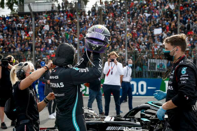 44 Lewis Hamilton GBR, Mercedes AMG Petronas F1 Team , F1 Grand Prix of Brazil at Autodromo Jose Carlos Pace on November 13, 2021 in Sao Paulo, Brazil Photo by HOCH ZWEI Sao Paulo Brazil