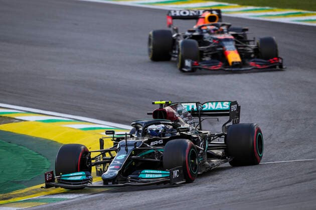 77 Valtteri Bottas FIN, Mercedes AMG Petronas F1 Team , F1 Grand Prix of Brazil at Autodromo Jose Carlos Pace on November 13, 2021 in Sao Paulo, Brazil Photo by HOCH ZWEI Sao Paulo Brazil