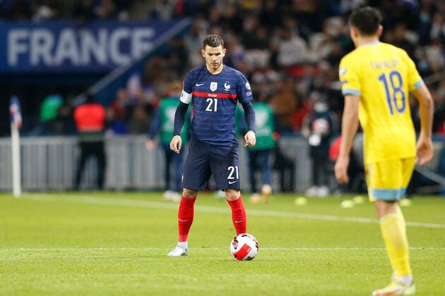 Paris, 13 November 2021, Europe World Cup Qualifiers Qatar 2022 France Kazakhstan v l , Lucas Hernandez FFF France Copyright: AntonioxBorga