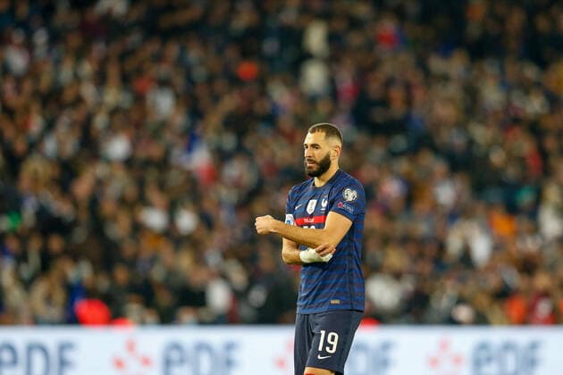 Paris, 13 November 2021, Europe World Cup Qualifiers Qatar 2022 France Kazakhstan v l , Karim Benzema FFF France Copyright: AntonioxBorga