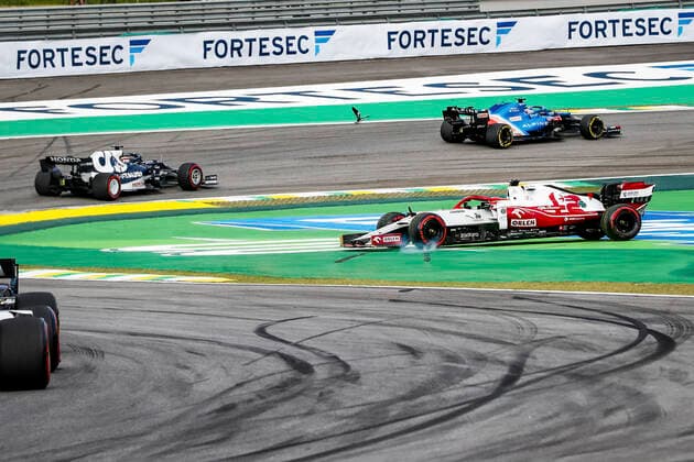 7 Kimi Raikkonen FIN, Alfa Romeo Racing ORLEN , F1 Grand Prix of Brazil at Autodromo Jose Carlos Pace on November 13, 2021 in Sao Paulo, Brazil Photo by HOCH ZWEI Sao Paulo Brazil
