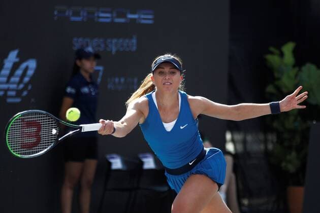 Paula Badosa of Spain reacts against Maria Sakkari of Greece, during a match of the AKRON WTA, Tennis Damen Finals tournament, in Guadalajara, Mexico, 13 November 2021. AKRON WTA Finals of Guadalajara !ACHTUNG: NUR REDAKTIONELLE NUTZUNG!  Copyright: xFranciscoxGuascox AME7036 20211114-dd9a8b84642d363435e4cc23f0aba43a43859f88