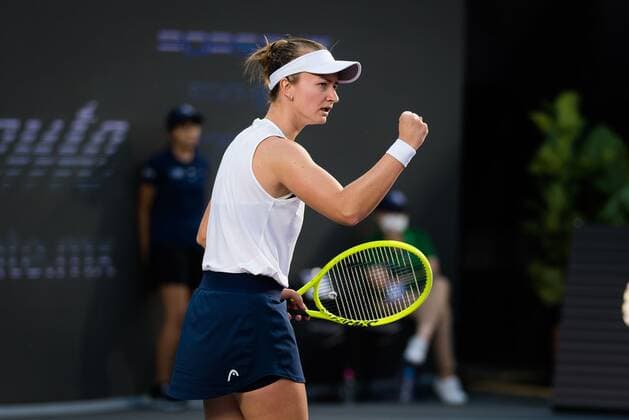 Mandatory Credit: Photo by Rob Prange Shutterstock (12596809cf) Barbora Krejcikova & Katerina Siniakova of the Czech Republic in action during the second round robin doubles match at the 2021 Akron WTA, Tennis Damen Finals Guadalajara WTA tennis tournament Akron WTA Finals, Day 4, Tennis, Panamerican Tennis Center Guadalajara, Mexico - 13 Nov 2021 Akron WTA Finals, Day 4, Tennis, Panamerican Tennis Center Guadalajara, Mexico - 13 Nov 2021  Copyright: xRobxPrange Shutterstockx 12596809cf
