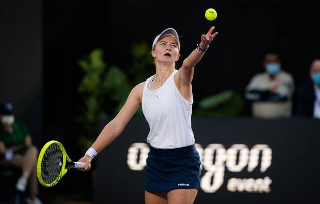 Mandatory Credit: Photo by Rob Prange Shutterstock (12596809ch) Barbora Krejcikova & Katerina Siniakova of the Czech Republic in action during the second round robin doubles match at the 2021 Akron WTA, Tennis Damen Finals Guadalajara WTA tennis tournament Akron WTA Finals, Day 4, Tennis, Panamerican Tennis Center Guadalajara, Mexico - 13 Nov 2021 Akron WTA Finals, Day 4, Tennis, Panamerican Tennis Center Guadalajara, Mexico - 13 Nov 2021  Copyright: xRobxPrange Shutterstockx 12596809ch