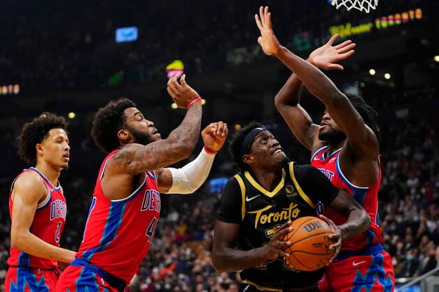 Basketball, NBA, Toronto Raptors - Detroit Pistons