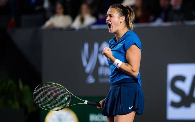 Mandatory Credit: Photo by Rob Prange Shutterstock (12596809ct) Aryna Sabalenka of Belarus in action during the second round robin match at the 2021 Akron WTA, Tennis Damen Finals Guadalajara WTA tennis tournament Akron WTA Finals, Day 4, Tennis, Panamerican Tennis Center Guadalajara, Mexico - 13 Nov 2021 Akron WTA Finals, Day 4, Tennis, Panamerican Tennis Center Guadalajara, Mexico - 13 Nov 2021  Copyright: xRobxPrange Shutterstockx 12596809ct