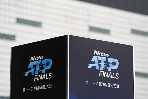 Photo Marco Alpozzi LaPresse November 14, 2021 Turin (Italy) Tennis Nitto ATP, Tennis Herren Finals In the pic: people entrance to the Pala Alpitour  Copyright: xMarcoxAlpozzi LaPressex