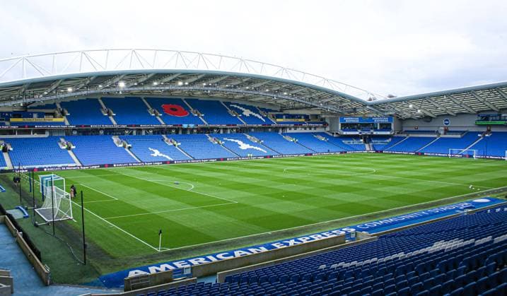 The American Express Community S The American Express Community Stadium during the Barclays FA Womens Super League game between Brighton & Hove Albion and Leicester City at The American Express Community Stadium. Jordan Colborne SPP Brighton & Hove Albion v Leicester City 