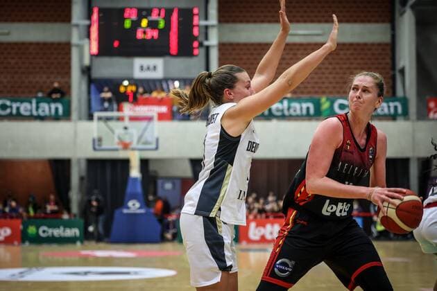 KORTRIJK, BELGIUM - NOVEMBER 14 : Emma Meesseman of Belgium during the FIBA Women s EuroBasket 2023 Qualifiers match between Belgium and Germany on November 14, 2021 in Kortrijk, Belgium, 14 11 2021 ( Belgium v Germany - FIBA Women s EuroBasket 2023 Qualifiers PhotoNews Panoramic 