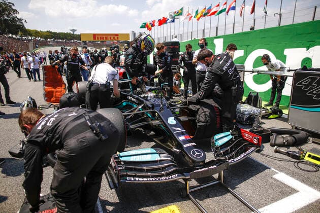 44 Lewis Hamilton GBR, Mercedes AMG Petronas F1 Team , F1 Grand Prix of Brazil at Autodromo Jose Carlos Pace on November 14, 2021 in Sao Paulo, Brazil Photo by HOCH ZWEI Sao Paulo Brazil
