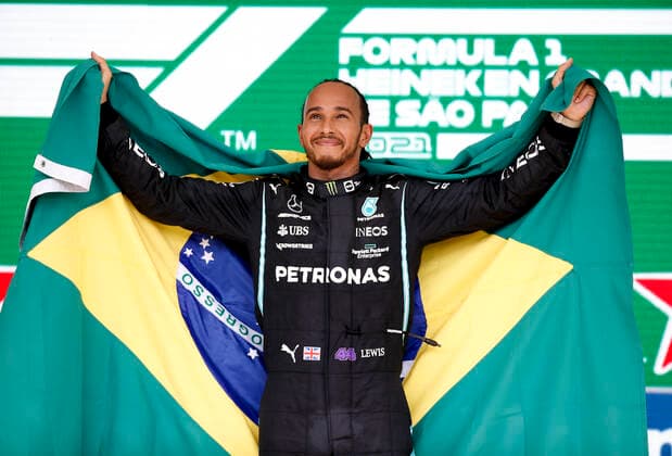 44 Lewis Hamilton GBR, Mercedes AMG Petronas F1 Team , F1 Grand Prix of Brazil at Autodromo Jose Carlos Pace on November 14, 2021 in Sao Paulo, Brazil Photo by HOCH ZWEI Sao Paulo Brazil