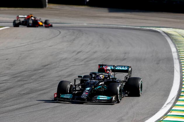 44 Lewis Hamilton GBR, Mercedes AMG Petronas F1 Team , F1 Grand Prix of Brazil at Autodromo Jose Carlos Pace on November 14, 2021 in Sao Paulo, Brazil Photo by HOCH ZWEI Sao Paulo Brazil