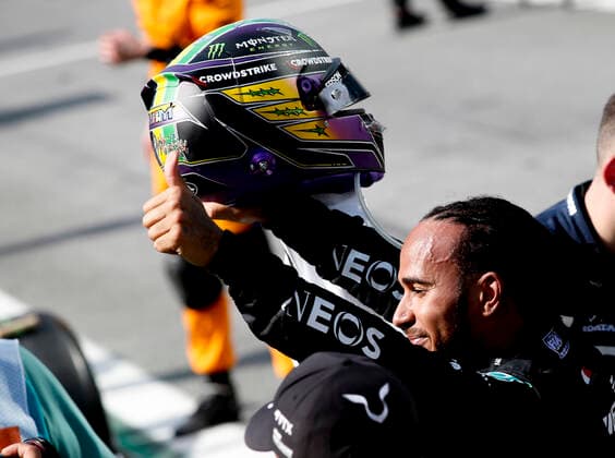 44 Lewis Hamilton GBR, Mercedes AMG Petronas F1 Team , F1 Grand Prix of Brazil at Autodromo Jose Carlos Pace on November 14, 2021 in Sao Paulo, Brazil Photo by HOCH ZWEI Sao Paulo Brazil