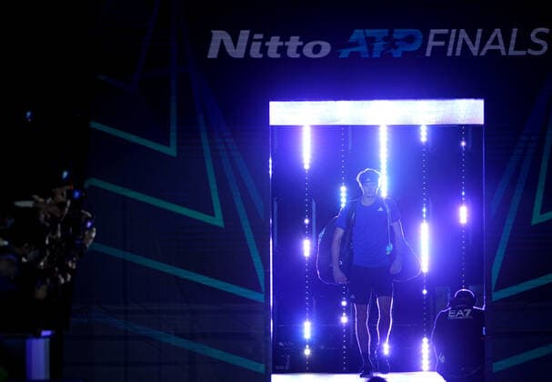 Mandatory Credit: Photo by Ella Ling Shutterstock (12602560aq) Alexander Zverev of Germany walks onto court Nitto ATP, Tennis Herren Finals, Tennis, Turin, Italy - 14 Nov 2021 Nitto ATP Finals, Tennis, Turin, Italy - 14 Nov 2021  Copyright: xEllaxLing Shutterstockx 12602560aq