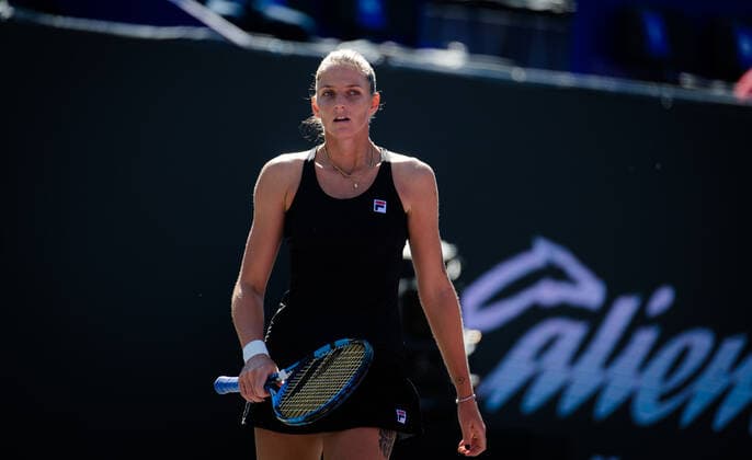 Mandatory Credit: Photo by Rob Prange Shutterstock (12596810b) Karolina Pliskova of the Czech Republic in action during the third round robin match at the 2021 Akron WTA, Tennis Damen Finals Guadalajara WTA tennis tournament Akron WTA Finals, Day 5, Tennis, Panamerican Tennis Center Guadalajara, Mexico - 14 Nov 2021 Akron WTA Finals, Day 5, Tennis, Panamerican Tennis Center Guadalajara, Mexico - 14 Nov 2021  Copyright: xRobxPrange Shutterstockx 12596810b
