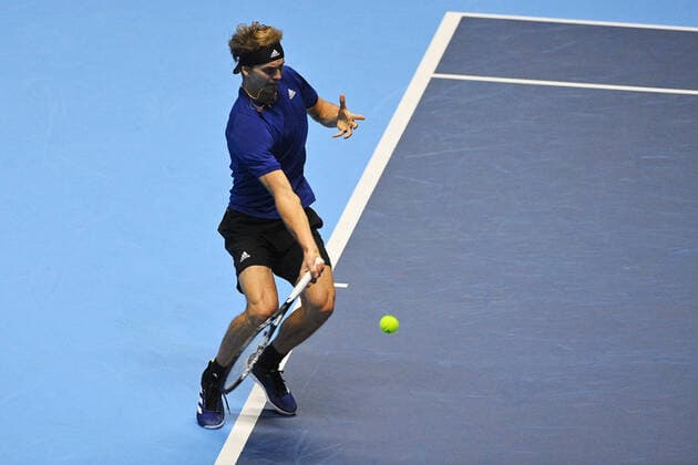 Photo Marco Alpozzi LaPresse November 14, 2021 Turin (Italy) Tennis Nitto ATP, Tennis Herren Finals - men s singles - Round Robin Alexander Zverev Vs Matteo Berrettini In the pic: Alexander Zverev  Copyright: xMarcoxAlpozzi LaPressex