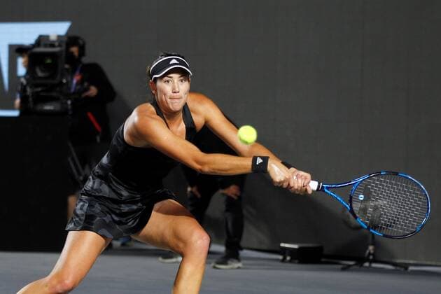 Spanish tennis player Garbine Muguruza of Spain in action against Anett Kontaveit of Estonia, during a tennis match of the AKRON WTA, Tennis Damen Finals tournament, in Guadalajara, Mexico, 14 November 2021. AKRON WTA Finals of Guadalajara !ACHTUNG: NUR REDAKTIONELLE NUTZUNG!  Copyright: xFranciscoxGuascox AME7377 20211115-6c27bc4a8586b8f19c6defa523ea8d497f5b7ef3