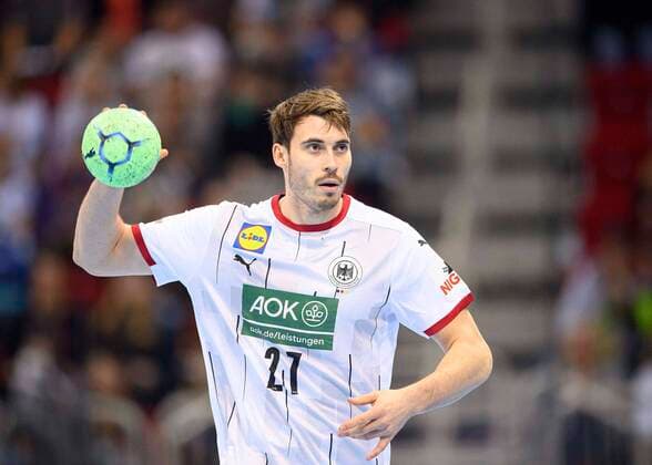 Hendrik WAGNER GER Action, Handball Day, Mens international match, friendly match, Germany GER Portugal POR 30 32, on 07 11 2021 in Duesseldorf Germany Â