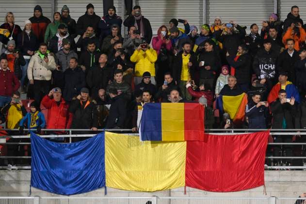 Fans Romania, Liechtenstein Romania World Cup Qualification, Football, 14 11 2021