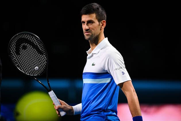 Photo Marco Alpozzi LaPresse November 15, 2021 Turin (Italy) Tennis Nitto ATP, Tennis Herren Finals - men s singles - Round Robin Novak Djokovic Vs Casper Ruud In the pic: Novak Djokovic (Serbia)  Copyright: xMarcoxAlpozzi LaPressex