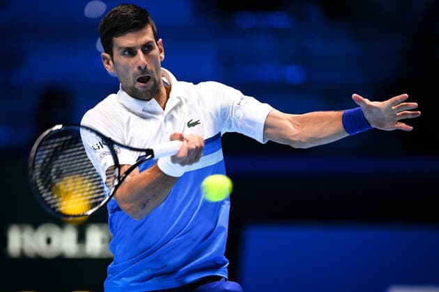 Tennis, ATP Finals in Turin, Novak Djokovic - Casper Ruud