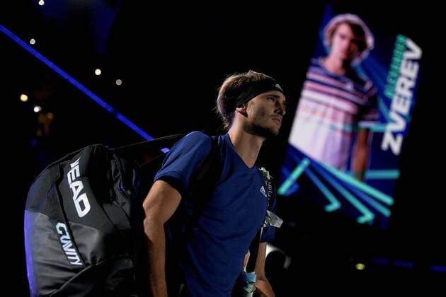 Photo Marco Alpozzi LaPresse November 16, 2021 Turin (Italy) Tennis Nitto ATP, Tennis Herren Finals - men s singles - Round Robin Daniil Medvedev Vs Alexander Zverev In the pic: Alexander Zverev (Germany)  Copyright: xMarcoxAlpozzi LaPressex