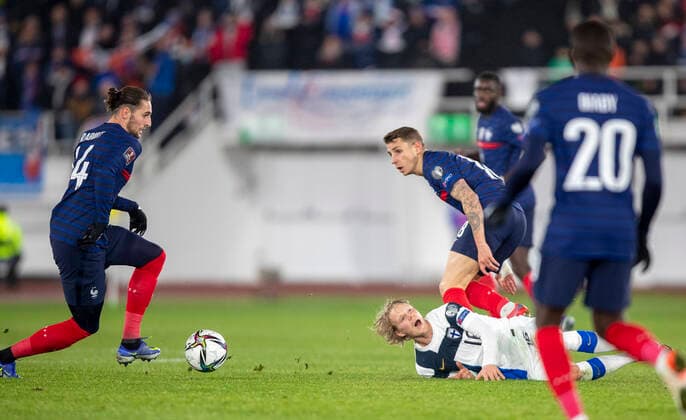Adrien rabiot (france) - no sales in Finland FOOTBALL : Finlande vs France - Qualification coupe du monde 2023 - 16 11 2021 JussiEskola Panoramic 