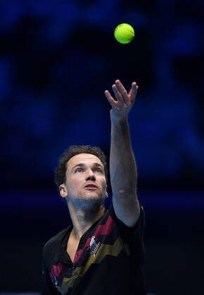 November 17, 2021, TURIN: Andy Murray of England returns the ball during the match against Juan Sebastian Cabal of Colombia and Robert Farah Maksoud of Colombia at the Nitto ATP, Tennis Herren Finals in Turin, Italy, 14 November 2021..ANSA ALESSANDRO DI MARCO TURIN - ZUMAa110 20211117_zaf_a110_007 Copyright: xAlessandroxDixMarcox