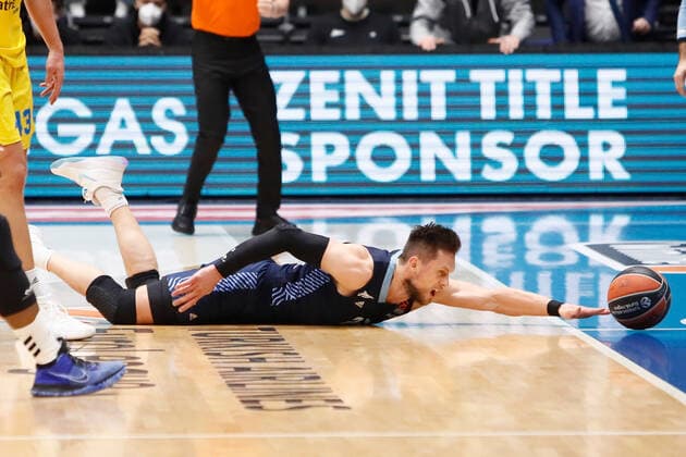Basketball, EuroLeague, Zenit St. Petersburg - ALBA Berlin Zenit St Petersburg V ALBA Berlin - Turkish Airlines EuroLeague Mateusz Ponitka of Zenit in action during the EuroLeague Basketball match between Zenit St. Petersburg and ALBA Berlin on November 17, 2021 at Sibur Arena in Saint Petersburg, Russia. Saint Petersburg Russia  Copyright: xMikexKireevx kireev-notitle211117_npp6T