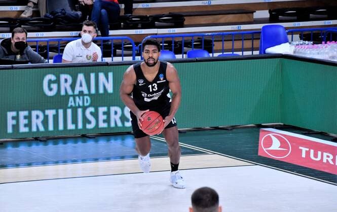 Wesley Saunders (Dolomiti Enegia Trento) during Dolomite Energia Trentino vs Slask Wroclaw, Basketball EuroCup Championship in Trento, Italy, November 17 2021  Copyright: xLorenaxBonapacex xIPAx xx 0