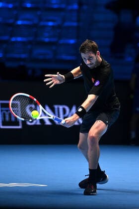 Photo Marco Alpozzi LaPresse November 17, 2021 Turin (Italy) Tennis Nitto ATP, Tennis Herren Finals - men s singles - Round Robin Cameron Norrie Vs Casper Ruud In the pic: Cameron Norrie  Copyright: xMarcoxAlpozzi LaPressex