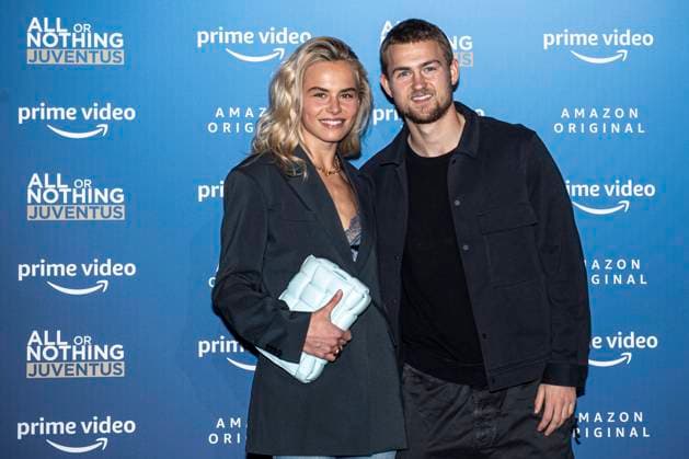 All Or Nothing: Juventus - Amazon Premiere Annekee Molenaar and Matthijs De Ligt pose during the photo call of the new Amazon Prime Video show All or Nothing: Juventus premiere. Turin Italy Copyright: xNicolòxCampox
