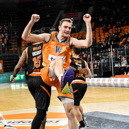 GER, EuroCup, ratiopharm Ulm vs Promitheas Patras 17 11 2021, ratiopharm arena, New Ulm, GER, EuroCup, ratiopharm Ulm vs Promitheas Patras, pictured Philipp Herkenhoff Ulm, 14. nordphotoxGmbHx xHafner nph00200