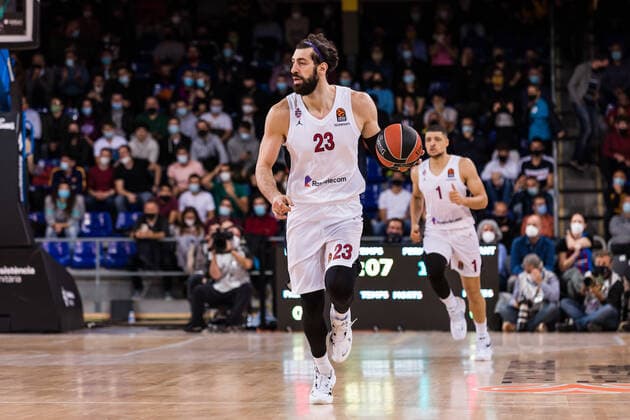 November 17, 2021, Barcelona, Barcelona, Spain: Tornike Shengelia of CSKA Moscow in action during the Turkish Airlines EuroLeague match between FC Barcelona, Barca and CSKA Moscow at Palau Blaugrana on November 17, 2021 in Barcelona, Spain. Barcelona Spain - ZUMAa181 20211117_zaa_a181_004 Copyright: xJavierxBorregox