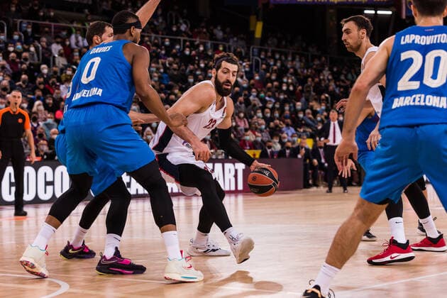 November 17, 2021, Barcelona, Barcelona, Spain: Tornike Shengelia of CSKA Moscow in action during the Turkish Airlines EuroLeague match between FC Barcelona, Barca and CSKA Moscow at Palau Blaugrana on November 17, 2021 in Barcelona, Spain. Barcelona Spain - ZUMAa181 20211117_zaa_a181_012 Copyright: xJavierxBorregox