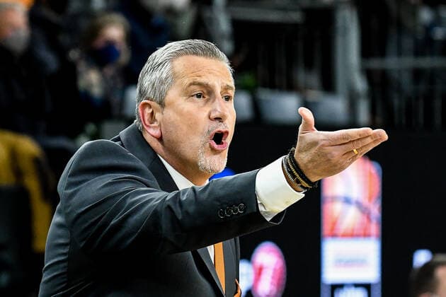 GER, EuroCup, ratiopharm Ulm vs Promitheas Patras 17 11 2021, ratiopharm arena, New Ulm, GER, EuroCup, ratiopharm Ulm vs Promitheas Patras, pictured Ilias Zouros Patras. nordphotoxGmbHx xHafner nph00200