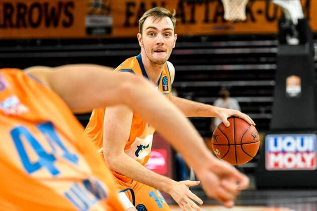 GER, EuroCup, ratiopharm Ulm vs Promitheas Patras 17 11 2021, ratiopharm arena, New Ulm, GER, EuroCup, ratiopharm Ulm vs Promitheas Patras, pictured Philipp Herkenhoff Ulm, 14. nordphotoxGmbHx xHafner nph00200