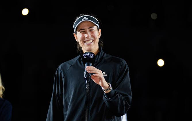 November 17, 2021, GUADALAJARA, MEXICO: Garbine Muguruza of Spain during the trophy ceremony the final of the 2021 Akron WTA, Tennis Damen Finals Guadalajara WTA tennis tournament GUADALAJARA MEXICO - ZUMAa181 20211117_zaa_a181_118 Copyright: xRobxPrangex