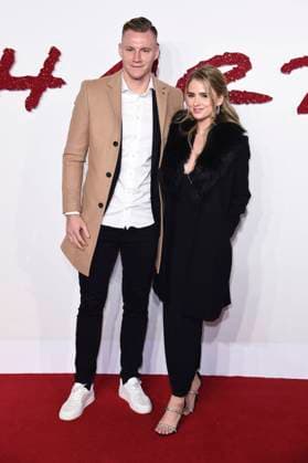 Bernd Leno with wife Sophie Christin Leno at the premiere of the feature film King Richard at Curzon Mayfair London, 17 11 2021 Foto:xS.xVasx xFuturexImage