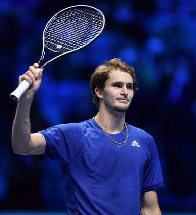 November 18, 2021, Turin, Italy: Alexander Zverev of Germany celebrates after won his match against Hubert Hurkacz of Poland at the ATP, Tennis Herren Finals in Turin, Italy, 18 November 2021. ANSA ALESSANDRO DI MARCO Turin Italy - ZUMAa110 20211118_zaf_a110_039 Copyright: xAlessandroxDixMarcox