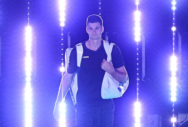 Italy Tennis ATP, Tennis Herren Finals Zverev - Hurkacz 6698935 18.11.2021 Poland s Hubert Hurkacz arrives for the group stage singles tennis match of the ATP Finals against Germany s Alexander Zverev at the Pala Alpitour venue in Turin, Italy. Alexey Filippov Sputnik Turin Italy  Copyright: xAlexeyxFilippovx