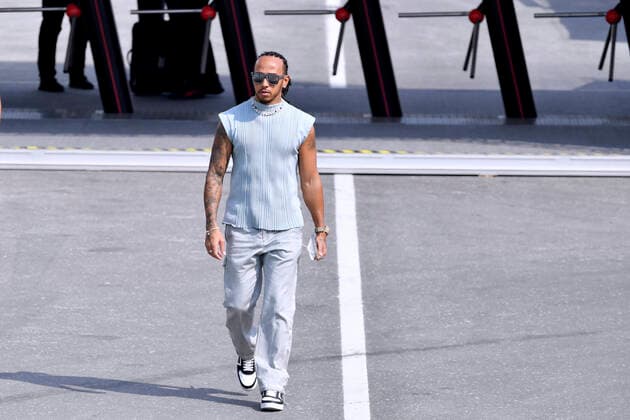 Formula 1, Qatar GP at Losail - Arrival of Lewis Hamilton